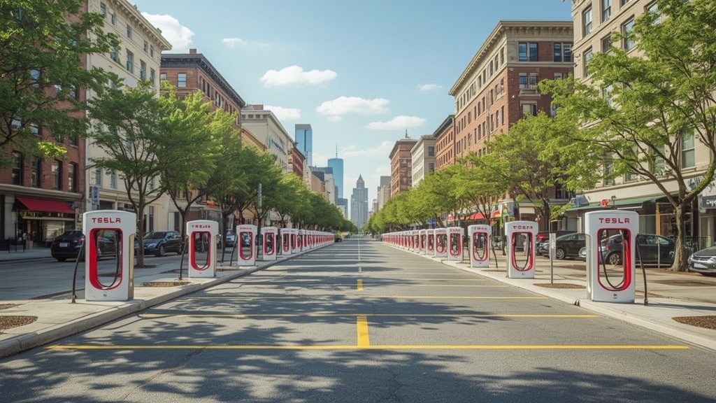 64 Stalls in Queens: Tesla Is Finally Getting Serious About NYC Charging