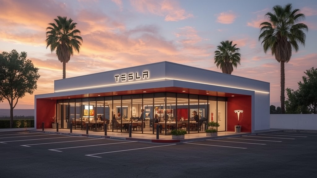 Tesla's LA Supercharger Diner Ranked #1 Globally After One Year