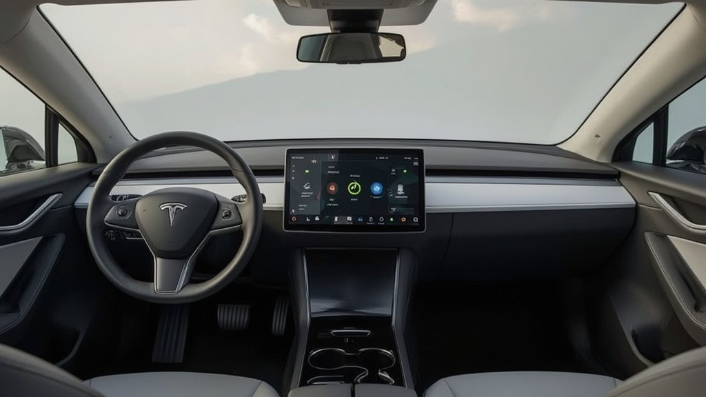 Tesla Upgrades the Affordable Model Y With a Better Screen and Black Headliner